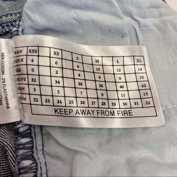 ONE TEASPOON Scallywags High Rise Bowed Leg Jeans Blue Denim Size 26/4/Small - Picture 9 of 10